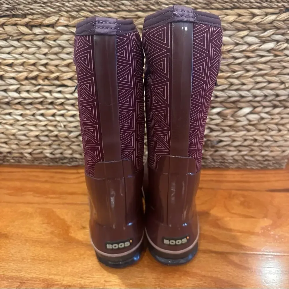 Women's BOGS Classic Tall Boots sz 6 Insulated Waterproof Winter Boots